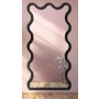 Lustro nieregularne w ramie mdf - TWIST – Blobs Mirrors Czarna Rama